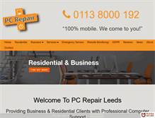 Tablet Screenshot of pcrepairleeds.com
